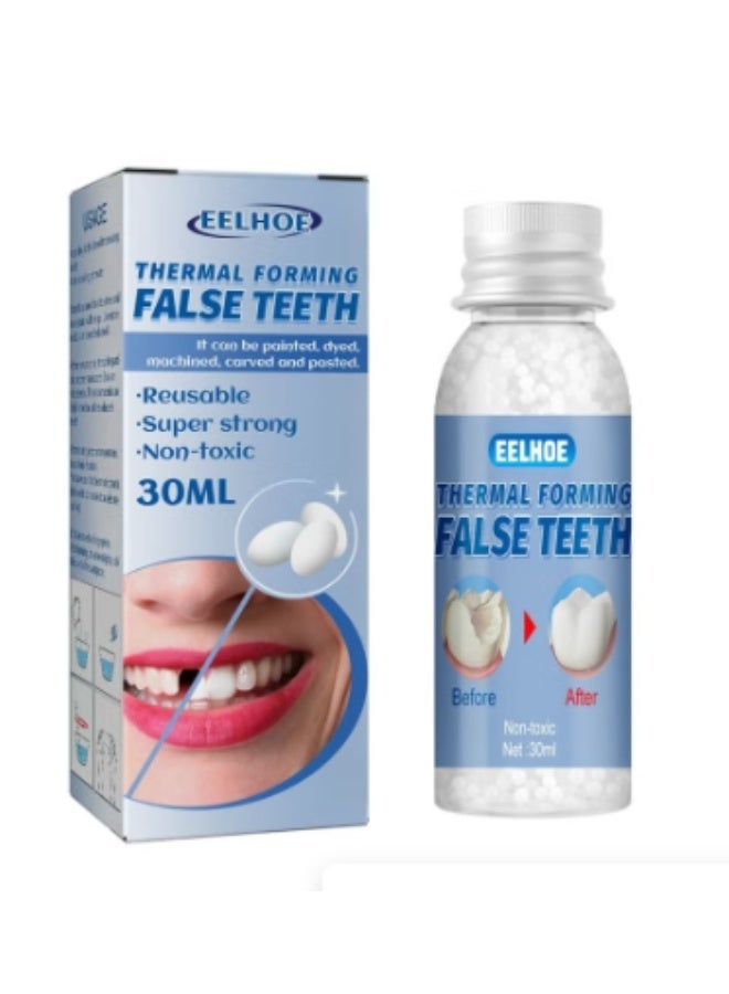 EELHOE Thermal Forming False Teeth Tooth Repair Kit Tooth Repair Granules for Missing and Broken Tooth Temporary Teeth Filling Repair Kit - Image 1