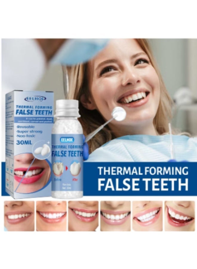 EELHOE Thermal Forming False Teeth Tooth Repair Kit Tooth Repair Granules for Missing and Broken Tooth Temporary Teeth Filling Repair Kit - Image 2