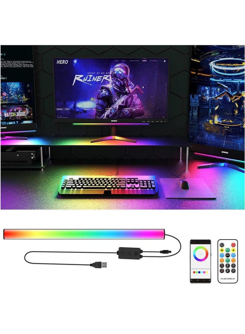 كيلا شريط إضاءة أسفل الشاشة، إضاءة محيطية للألعاب، إضاءة خلفية مع جهاز تحكم عن بعد، مزود بمنفذ USB بقوة 5 فولت، لديكور غرفة الألعاب - Image 1