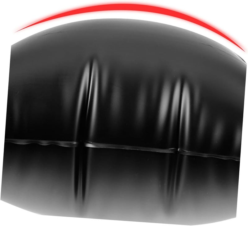 Garneck Translucent Round Inflatable Pillow Portable Thickened Cushion for Outdoor Travel Car Use and Camping Ergonomic Design for Neck Support Easy Inflate/Deflate - Image 5