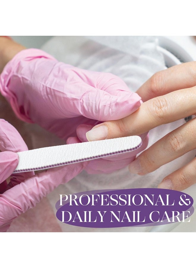 ميناتي مجموعة من 150 قطعة من مبردات الأظافر بحبيبات 100/180 من ميناتي، مزدوجة الجوانب، قابلة لإعادة الاستخدام، مبردات أظافر احترافية قابلة للغسل، أدوات مانيكير للأظافر الطبيعية والأظافر الأكريليك (جانب القوس) - Image 5