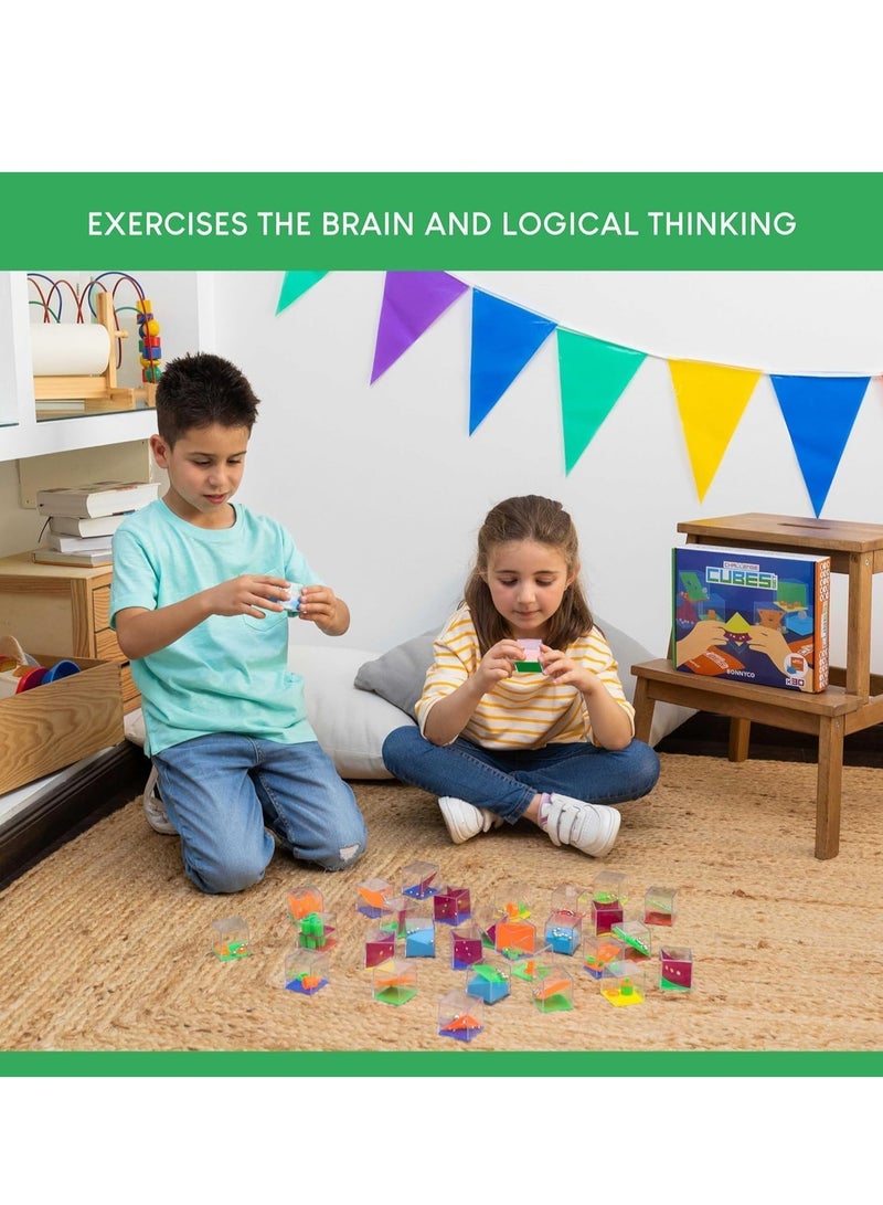 دوركو 24 جهاز كمبيوتر شخصي ميني حزب ميزات, مكعب اللغز مربع مجموعة, الدماغ لعبة متاهة اللغز مربع, حزب ميزات للفتيان البنات عيد ميلاد, حزب حقيبة حشوات - Image 4