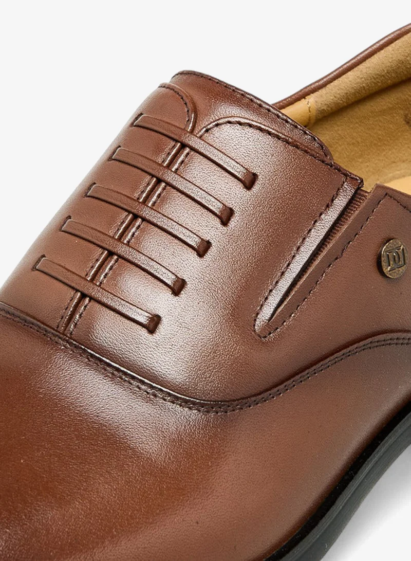 DUCHINI TAN Men Slip-On Leather Oxford Shoes for Men | Best Price UAE