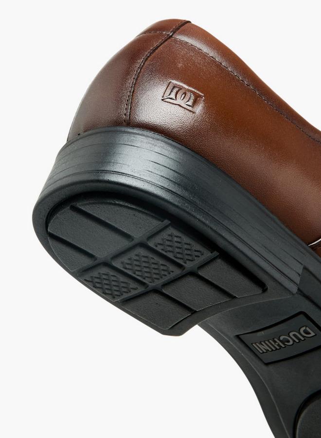 DUCHINI Men Slip-On Leather Oxford Shoes - Image 5