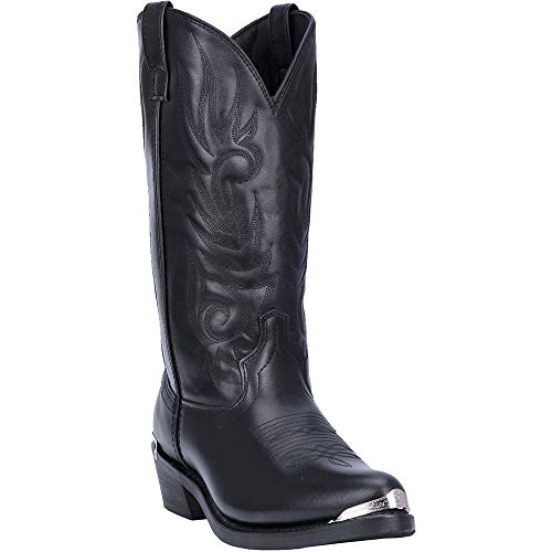 حذاء لاريتو للرجال من مكومب بقدم دائري كاجوال بطول منتصف الساق باللون الأسود مقاس 105 D