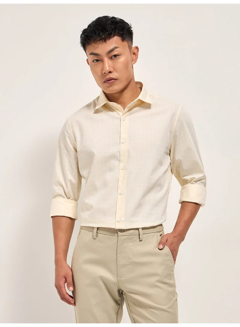 THE BEAR HOUSE Men’s Long Sleeve Shirt – Classic, Comfortable and Stylish Essential for Work, Travel or Casual Outings