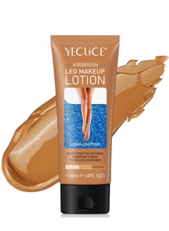 Yecuce 118ml Airbrush Leg Makeup Lotion Effect Leg Makeup Moisturize Light Leg Makeup Waterproof No Transfer Long Lasting Leg Skin Makeup Cover Cover Leg Scar Varicose Veins and Tattoo Cover Up Makeup Cream Legs Lotion Fairest Glow 03  - Image 1