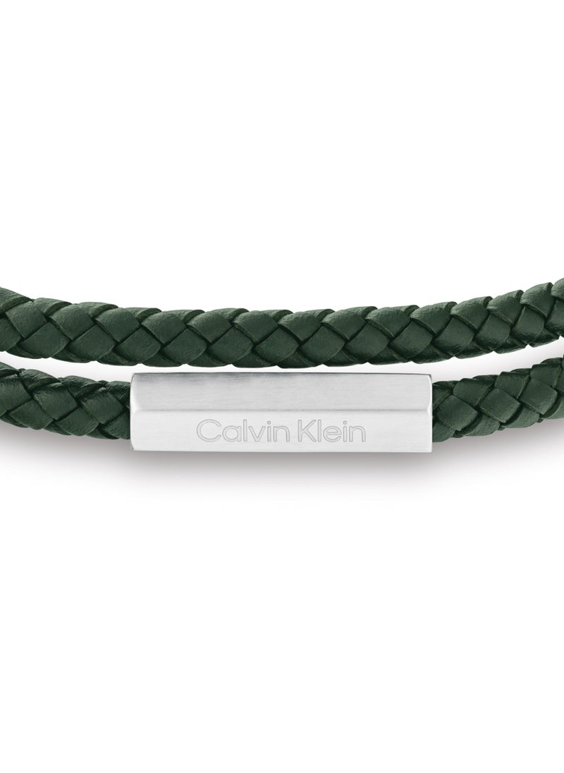 CALVIN KLEIN CALVIN KLEIN JEWELRY LATCH MENS LEATHER BRACELET - 35100018  - Image 3