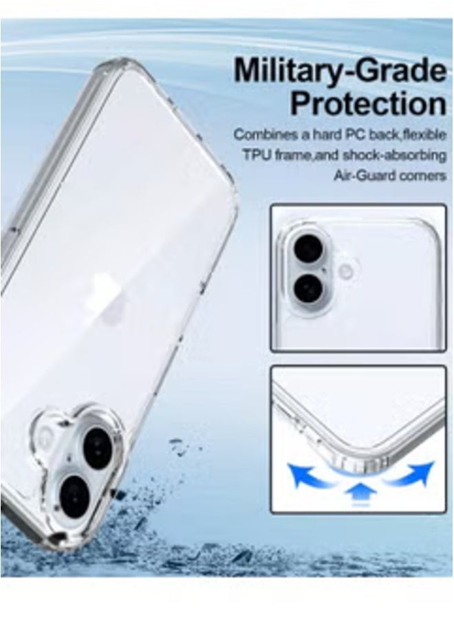Raxoom iPhone 16 6.1 inch Crystal Clear TPU Case â€“ Slim, Shockproof, Anti-Scratch, Protective Cover - Image 5