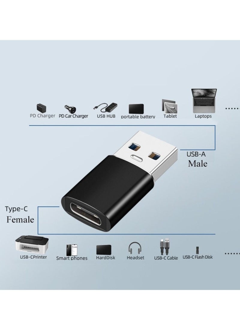 Generic - USB A to Type C Adapter Charger Type C Converter - Image 1