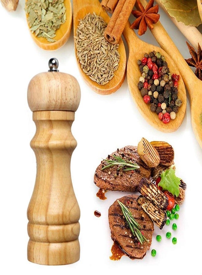 Vachan Creation Wooden Traditional Pepper Mill, Mini Wooden Salt & Pepper Grinder Mixer Burr Mill - Image 5
