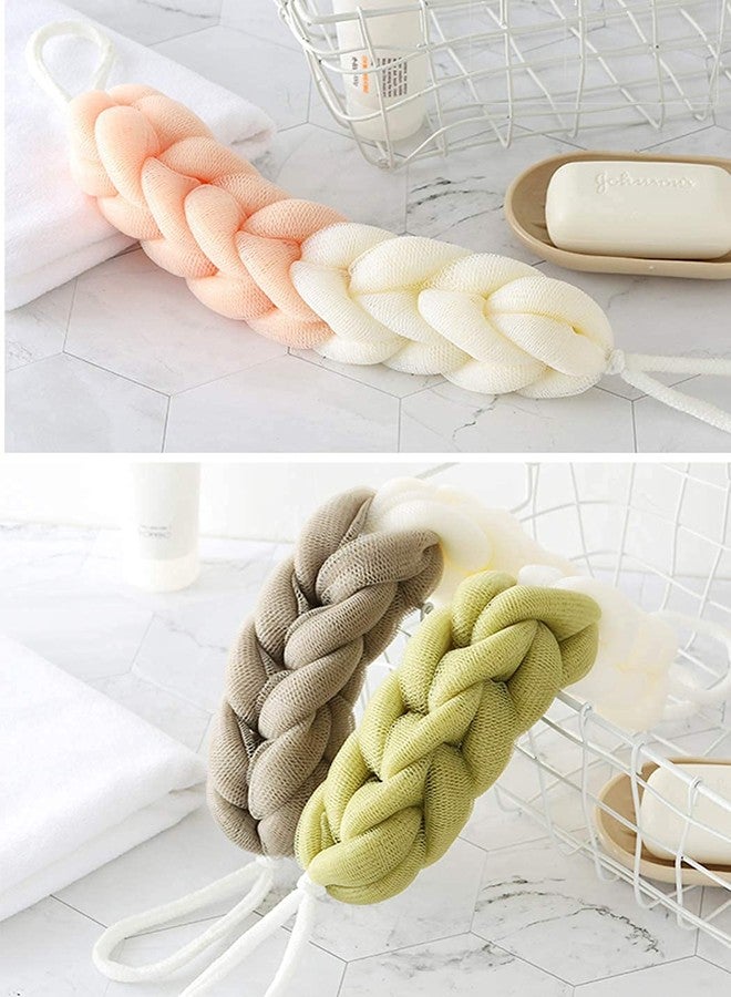 SUNBIRD :-6 Pcs Long Stretch Back Sponge with Rope Handles Back Scrubber Bath Shower Mesh Sponge Exfoliating Body Scrub - Image 5