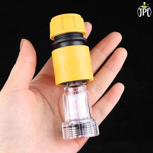 JPT COMBO UNIVERSAL INLET QUICK CONNECTOR WITH TRANSPARENT FILTER FOR GARDENING & HIGH-PRESSURE WASHERS COMPATIBLE WITH JPT BOSCH STARQ AGARO SHAKTI AND ALL WASHERS - Image 4