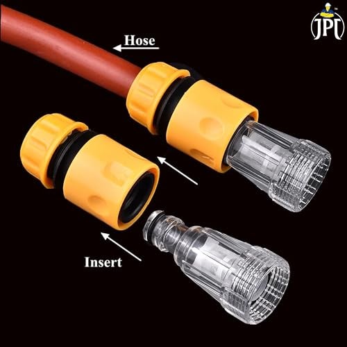 JPT COMBO UNIVERSAL INLET QUICK CONNECTOR WITH TRANSPARENT FILTER FOR GARDENING & HIGH-PRESSURE WASHERS COMPATIBLE WITH JPT BOSCH STARQ AGARO SHAKTI AND ALL WASHERS - Image 2