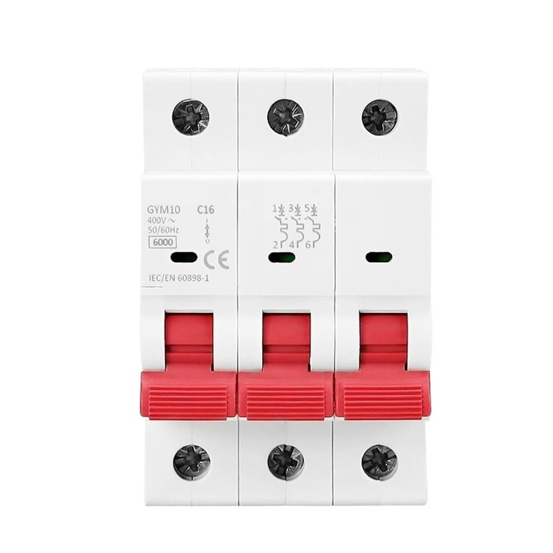 قاطع دائرة صغير 3 قطب منحنى C 40 أمبير MCB سكة دين 230 فولت 400 فولت - Image 1