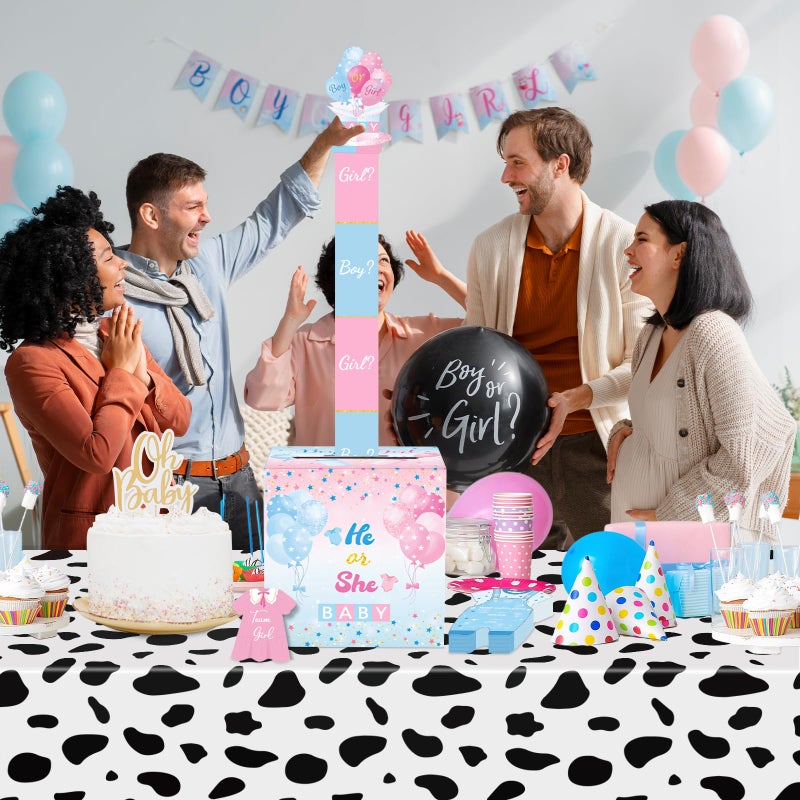 WNINK Baby Gender Reveal Pull Out Game with Voting Box, Gender Reveal Games, Fun Baby Shower Activity Keepsake, 50 Ballot Cards Boy or Girl Voting Box, Boy or Girl Party Supplies - Image 4
