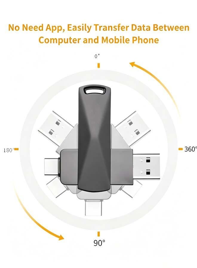 INSIJAM USB Flash Drive 1TB USB 3.0 Memory Stick Thumb Drive USB C Drive with Type C for Smartphones/MacBook/PC/Tablets for Photos/Videos/Documents - Image 3