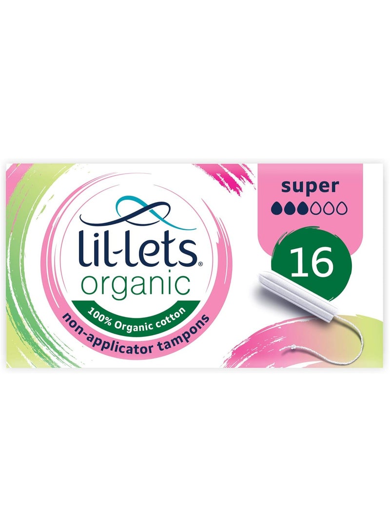 Lil-Lets Organic Super Non-Applicator Tampons - Image 2