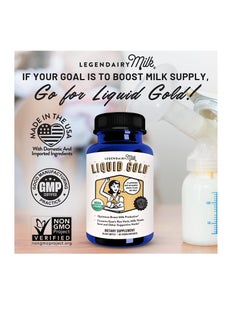 LEGENDAIRY Milk Liquid Gold Lactation Supplement 60 Vegan Capsules  - Image 2
