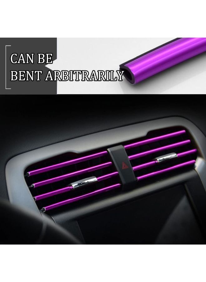 20 Pcs Car Air Conditioner Decoration Strip for Vent Outlet, Bendable Car Vent Outlet Trim Decoration, Fit for All Straight Air Vent Outlet Decoration Car Interior Accessories - Image 5