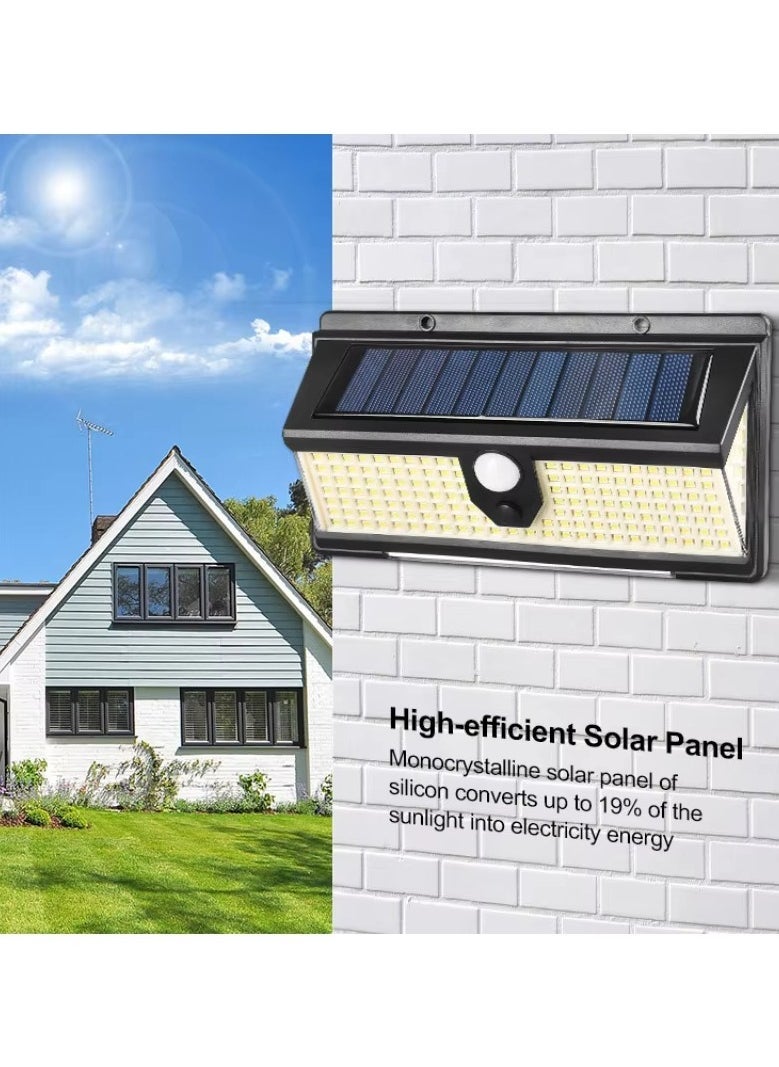 ELTRAZONE Solar Sensor Lamp 190 SMD CL-S190 – Outdoor Solar Wall Lamp with High-Efficiency LED Bulb, IP65 Waterproof Rating, PIR Motion Sensor for Automatic Lighting, Energy-Saving Solar Powered Light Ideal for Garden, Porch, Driveway, and Security  - Image 3