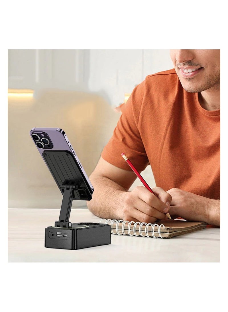 Mobile Phone Stand & Tablet Bluetooth Speaker with Desktop Lazy Charging Dock - Ideal for Watching Drama, Listening to Music, Hands-Free Video Calls & Streaming  - Image 4