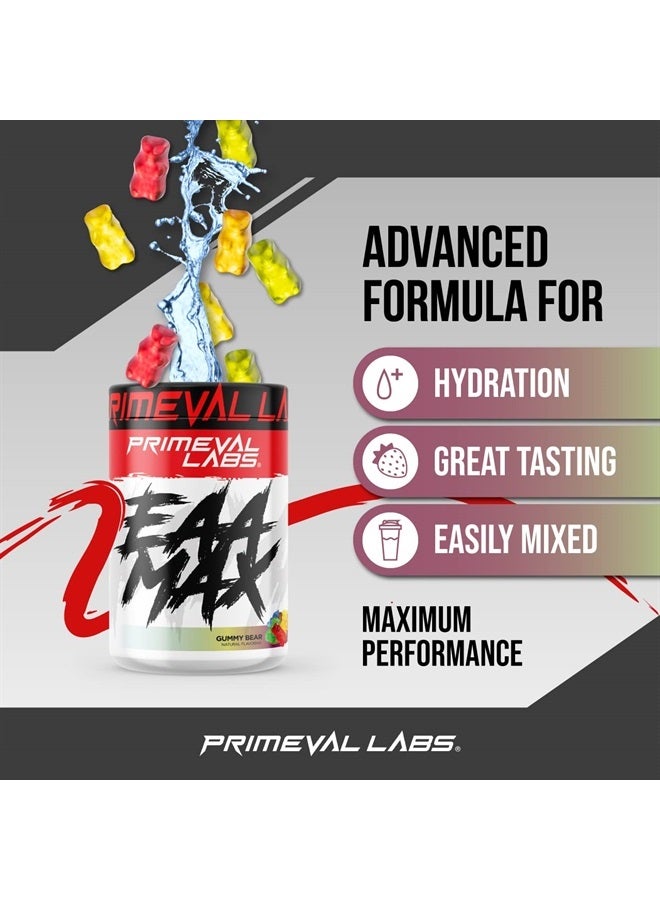 Primeval Labs EAA ماكس، مسحوق الأحماض الأمينية BCAA المثالي - استعادة العضلات قبل أو بعد التمرين - BCAAs، EAAs، إلكتروليتات، يدعم الترطيب والأداء، مناسب للكيتو (دب gummy) - Image 5