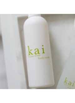 KAI kai Body Wash, 8 Fl Oz., foaming body wash with vitamin e, extracts of cucumber + comfrey, scented with the delicously, fresh + clean signature fragrance. vegan, cruelty free, made in the usa  - Image 3