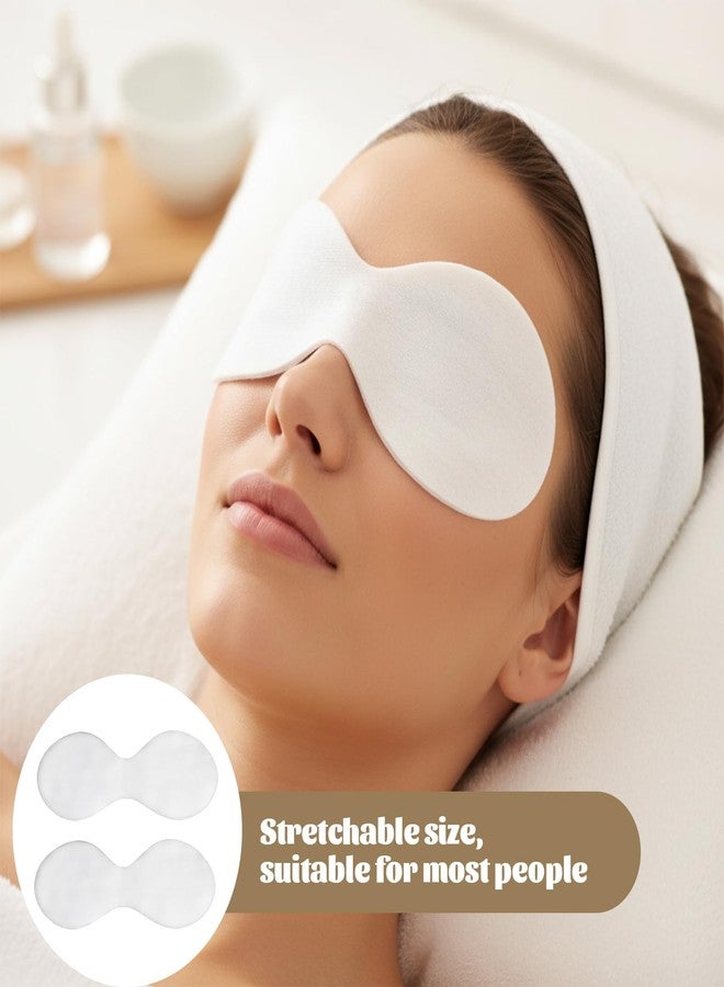 Styquenzer ستايكوينزر، ١٠٠ قطعة من أقنعة العين للاستخدام مرة واحدة، أغطية عناية بالعين غير منسوجة، أقنعة شفافة يمكنك صنعها بنفسك، قناع ورقي للعين، ضمادات للعين، ضمادات للأنف والوجه للعناية بالبشرة، لفافة سبا، تثبيت، كمادات رطبة منزلية - Image 4