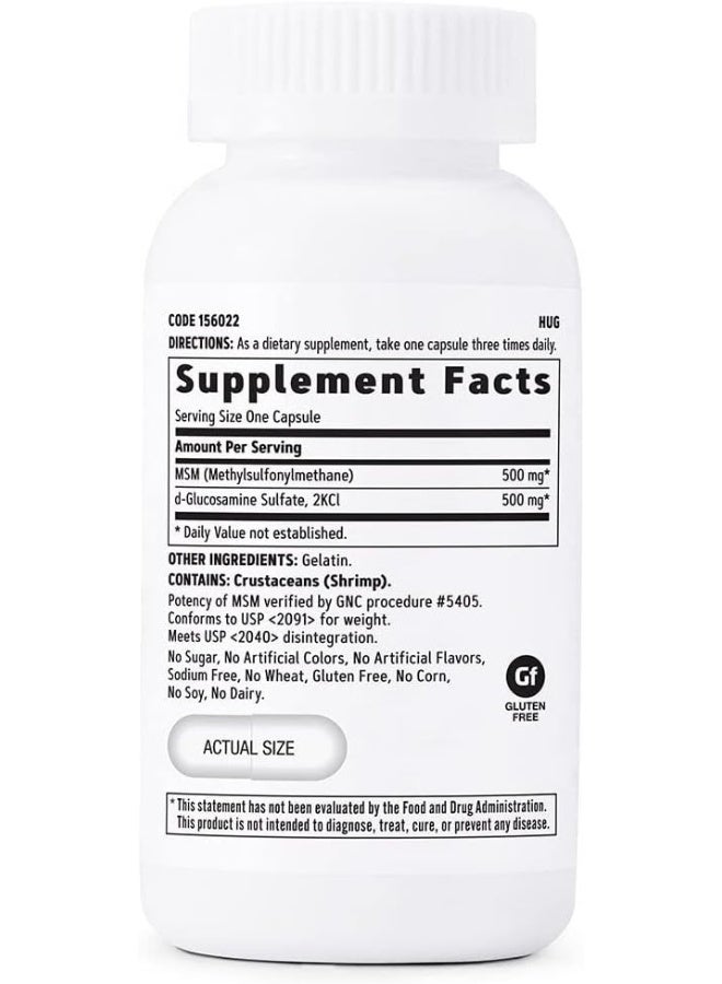 GNC Msm/Glucosamine 500 Mg - Image 2