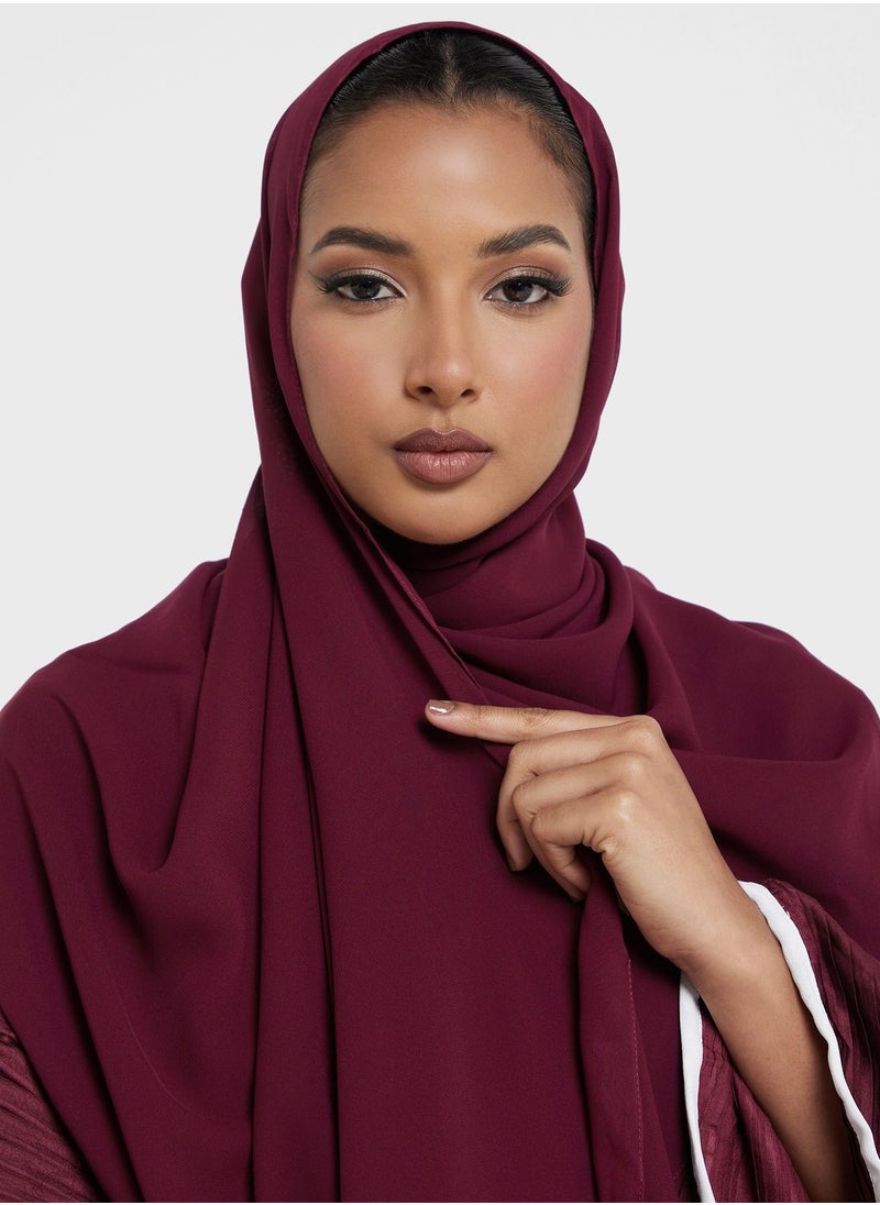 hayas closet - Striped Detail Abaya - Image 1