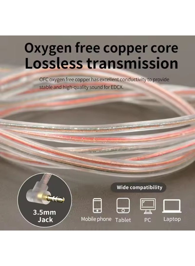 KZ New KZ EDCX In Ear Earphones Dynamic Wired Earphones Noise Reduction 3.5mm Plug Stereo Sports Game Earphones - Image 4