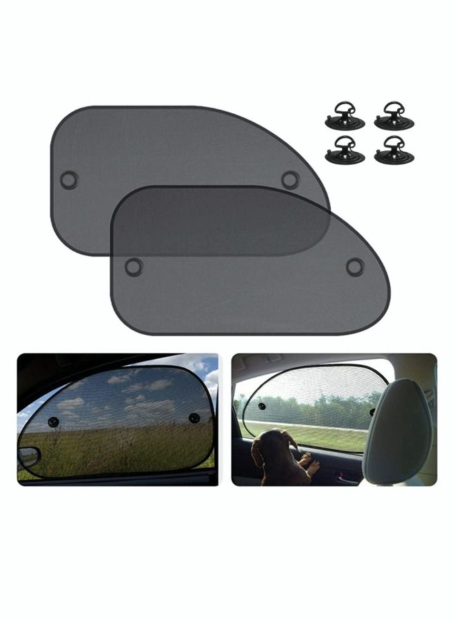 2 Pack Universal Car Window Shade Cling Sunshade for Car Windows Sun Glare and UV Rays Protection for Your Child Baby Side Window Car Sun Shades Blocks Over 98% of Harmful UV Rays - Image 1