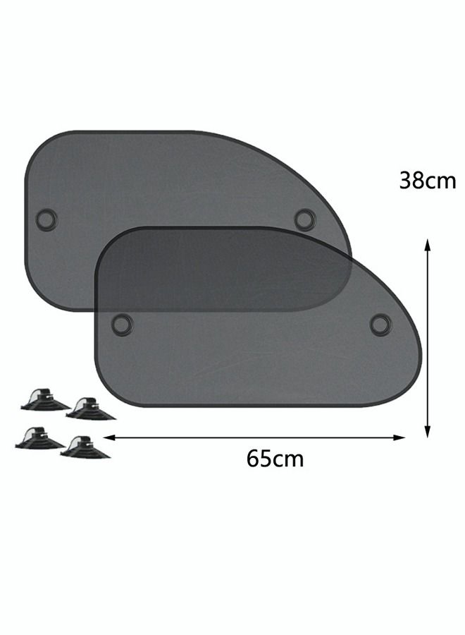 2 Pack Universal Car Window Shade Cling Sunshade for Car Windows Sun Glare and UV Rays Protection for Your Child Baby Side Window Car Sun Shades Blocks Over 98% of Harmful UV Rays - Image 2