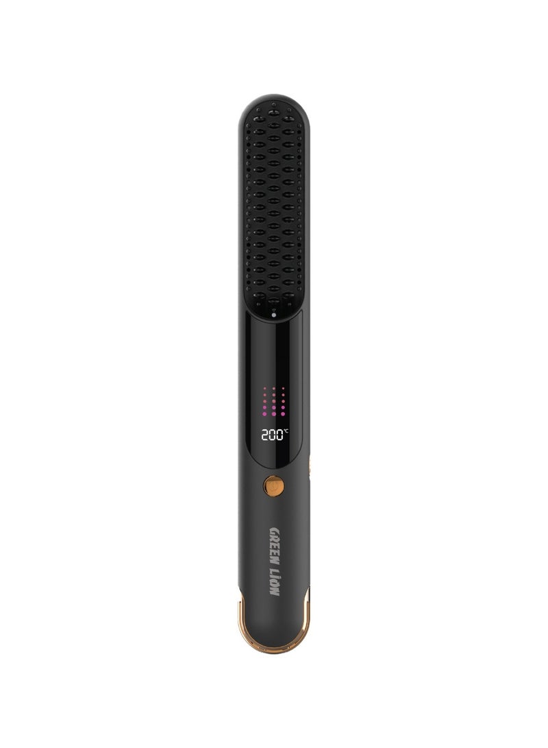 GREEN LION Infrared Hair Comb / MCH Heating / Digital Display / 140-200°C Temperature / 30 Minutes Auto Shut Off / Considerable Working Time / High-Capacity Battery / Type-C Charging Port - Black - Image 3