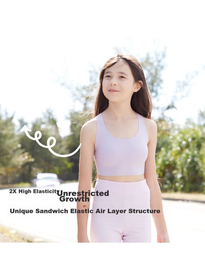 Like Uu, Girls' Physical Education Sports Bra, Girls' Puberty Underwear, Children's Underwear, Student Middle School Vest-style Bra For Young Girls - Image 2