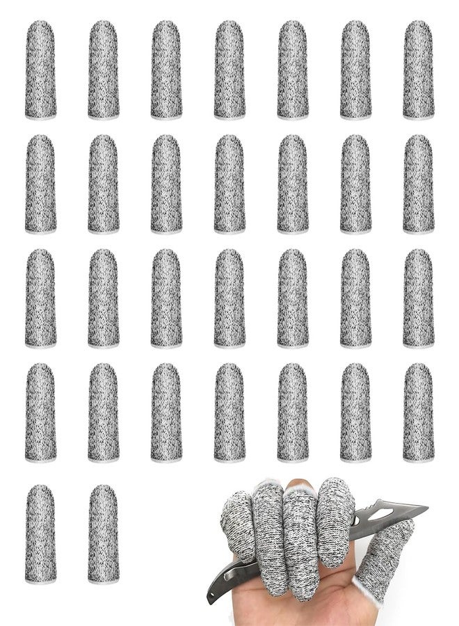 Supvox® 30pcs Cut Resistant Finger Cots Protector Finger Sleeve Protectors Reusable Guards Covers Protection Cots for Kitchen,Sculpture,Anti-Slip Reusable Gloves Life Extender - Image 1