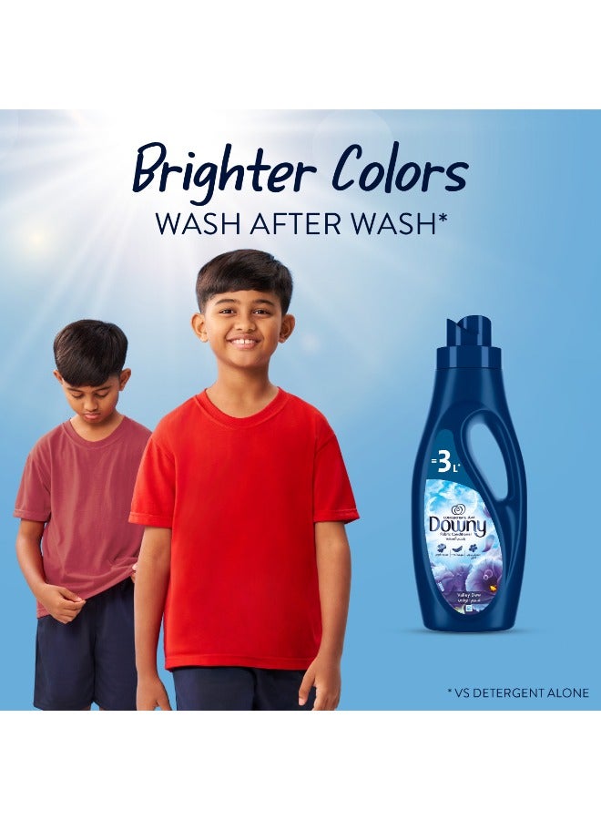 Downy Fabric Conditioner, Concentrate, Valley Dew  Variant, Color Protection, More Softness, Longer Lasting Freshness 3L - Image 2