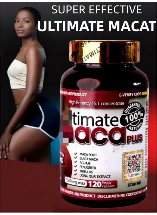 ماكا حبوب ماكا 7500 ملغ - ماكس 120 كبسولة نباتية، دعم طبيعي للجمال والرفاهية لبشرة متألقة وطاقة متجددة. - Image 4