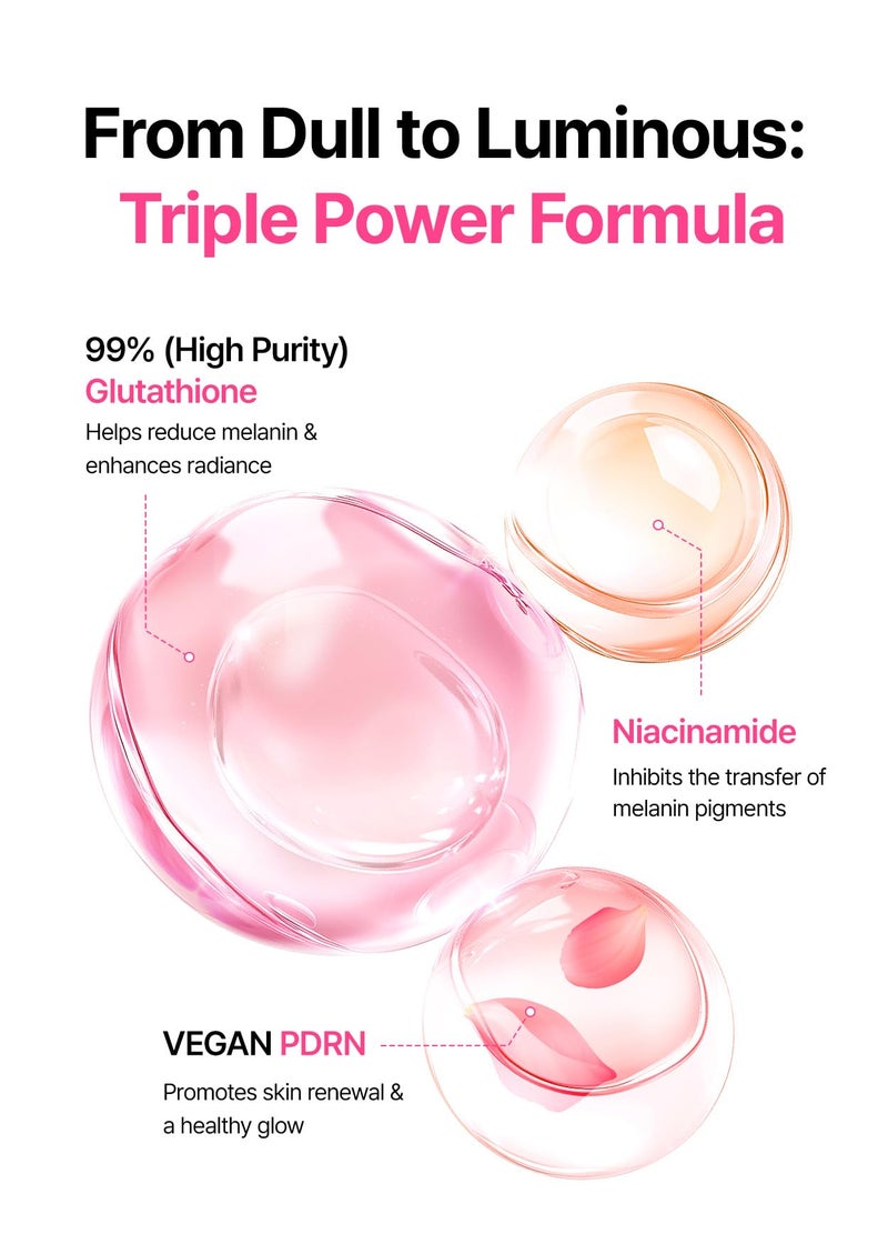 Snp PDRN+99% Glutathione+Niacinamide Facial Toner Pads | Treat Blemishes Exfoliating Pad | LHA, PHA Acne Pad | Bamboo & Vitamin C, E, Ferulic Acid Double-Sided Patch | Toner Pads Korean | 60 Sheets - Image 4