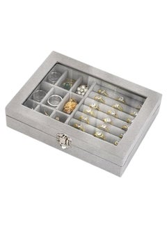 FALMER Jewelry Organizer Designed to Store Necklaces, Rings and Earring Holders to Keep Your Jewelry Shining for Longer Periods -Grey  - Image 2