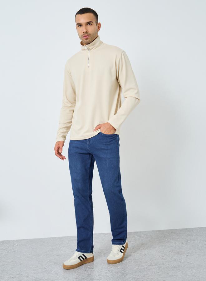 Styli Men Mid Rise Regular Fit Jeans - Image 2