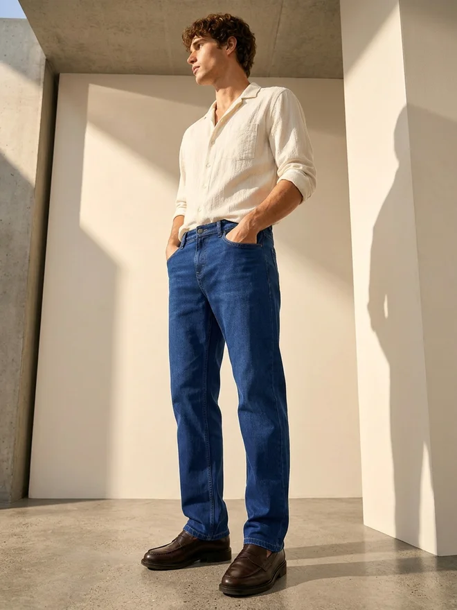 Styli Styli Men Mid Rise Regular Fit Jeans
