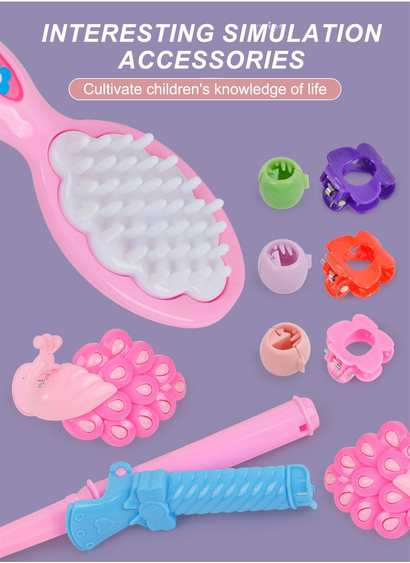 MaBaby Doll Pretend Playset for Girls - Hairdressing Styling Head Doll Makeup Toy Educational Toy Gift  - Image 5