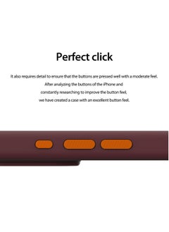 araree Araree iPhone 15 Pro Case MagSafe Compatible, Typo Skin Liquid Silicone Case, Lightweight, Flexible, Microfiber Inner for Magsafe, Magnetic, Shockproof, Wireless Charging Compatible Case, Deep Red  - Image 3
