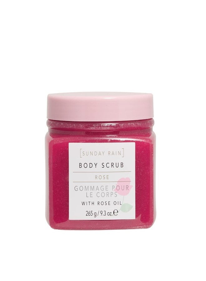 Sunday Rain Body Scrub - Rose - Exfoliating Body Scrub - Made with Rose Oil - Natural Sugar Exfoliant - Vegan Bath Products - Cruelty-Free - 9.3 oz - Image 1