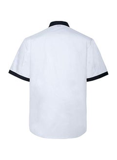 NIBEMINENT Short Sleeve Chef Jacket Chiffon White  - Image 2