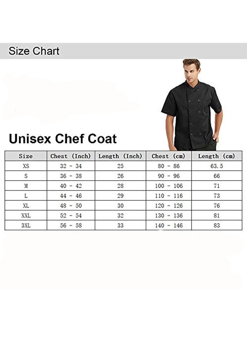 NIBEMINENT - Short Sleeve Chef Jacket Chiffon White - Image 1