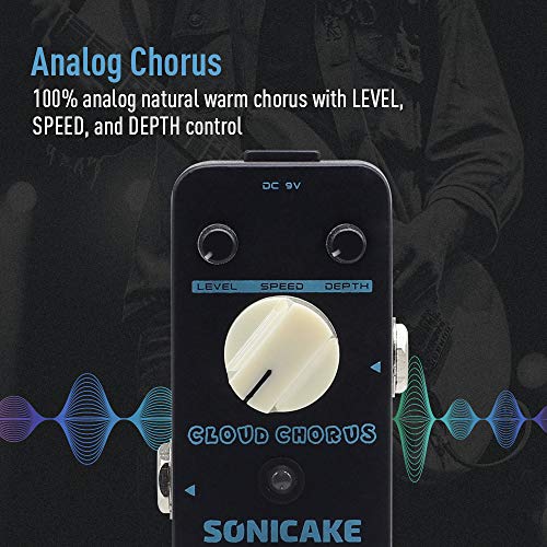 SONICAKE Chorus Pedal Chorus Guitar Pedal Guitar Effects Pedal Classic BBD Analog True Bypass - Image 2