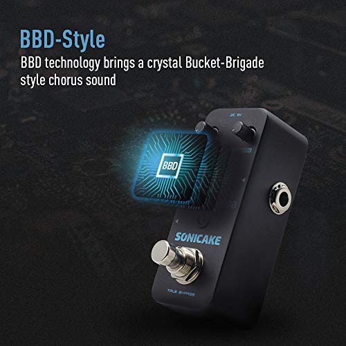 SONICAKE Chorus Pedal Chorus Guitar Pedal Guitar Effects Pedal Classic BBD Analog True Bypass - Image 3